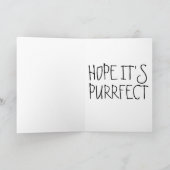 EMO GOTHIC GIRL MET CAT-KAARTEN VOOR TWEEDE DAGEN KAART (Binnen)