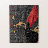 Emo Gothic Girl Puzzle Legpuzzel (Verticaal)