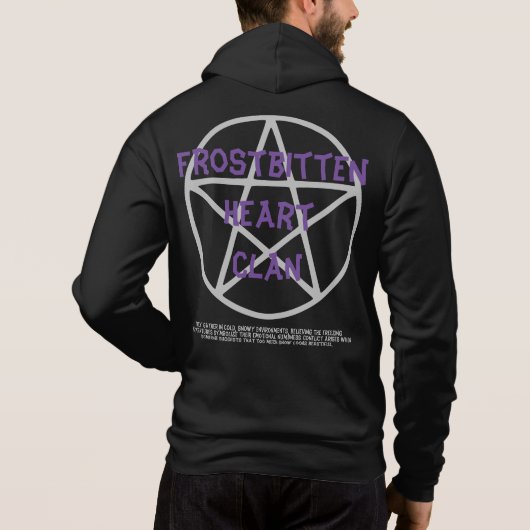 Emo - Gothic - Rock - Anarchy - T-shirt hoodie (Achterkant)