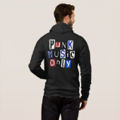 Emo - Gothic - Rock - Anarchy - T-shirt hoodie (Achterkant volledig)