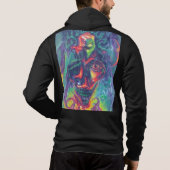 Emo - Gothic - Rock - Anarchy - T-shirt hoodie (Achterkant)