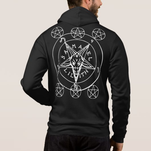 Emo - Gothic - Rock - Anarchy - T-shirt hoodie (Achterkant)