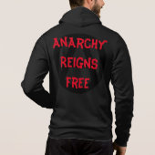 Emo - Gothic - Rock - Anarchy - T-shirt hoodie (Achterkant)