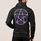 Emo - Gothic - Rock - Anarchy - T-shirt hoodie (Achterkant)