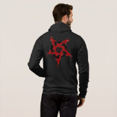 Emo - Gothic - Rock - Anarchy - T-shirt hoodie (Achterkant volledig)