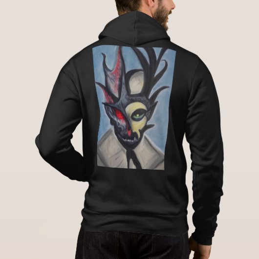 Emo - Gothic - Rock - Anarchy - T-shirt hoodie (Achterkant)