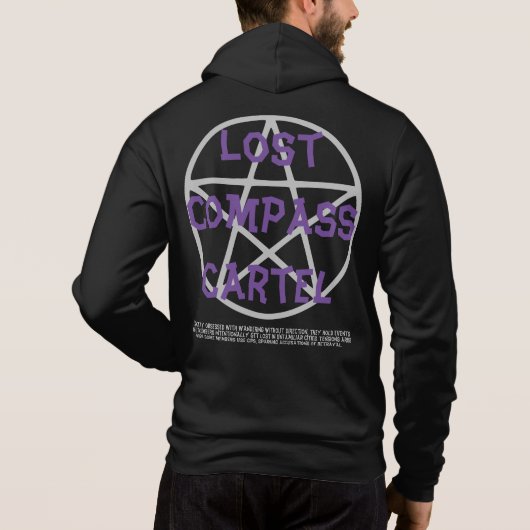 Emo - Gothic - Rock - Anarchy - T-shirt hoodie (Achterkant)