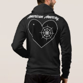 Emo - Gothic - Rock - Anarchy - T-shirt hoodie (Achterkant)
