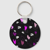 EMo & Gothic, Skulls en harten Sleutelhanger (Voorkant)