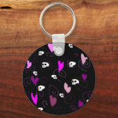 EMo & Gothic, Skulls en harten Sleutelhanger (Voorkant)