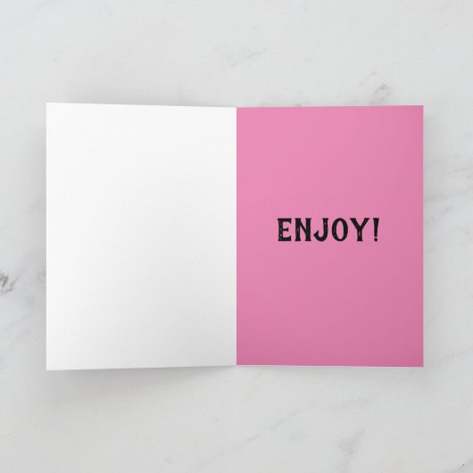 EMO GOTHISCH MEISJE, VERDRAAIDE VERJAARDAGSKAARTEN KAART (Binnen)