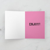 EMO GOTISCHE MEISJE, VERDRAAIDE VERJAARDAGSKAARTEN KAART (Binnen)