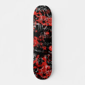 Emo Graffiti Rood Skateboard (Voorkant)