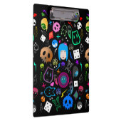 Emo Halloween patroon Klembord (Rechts)