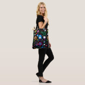 Emo Halloween patroon Tote Bag (Op model)