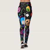 Emo Halloween Pattern Leggings (Achterkant)