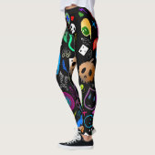 Emo Halloween Pattern Leggings (Links)
