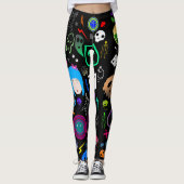 Emo Halloween Pattern Leggings (Voorkant)