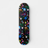 Emo Halloween Pattern Persoonlijk Skateboard (Voorkant)