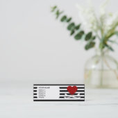 emo - hart en kruisingen mini visitekaartje (Staand voorkant)