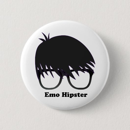 Emo Hipster Ronde Button 5,7 Cm (Voorkant)