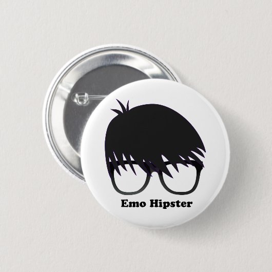 Emo Hipster Ronde Button 5,7 Cm (Voorkant /achterkant)