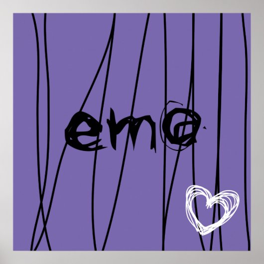 emo liefde 1 poster (Voorkant)