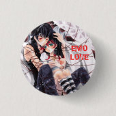 Emo-liefde Ronde Button 3,2 Cm (Voorkant)