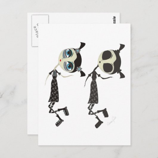 Emo Me en My Emo Shadow Briefkaart (Voorkant / Achterkant)