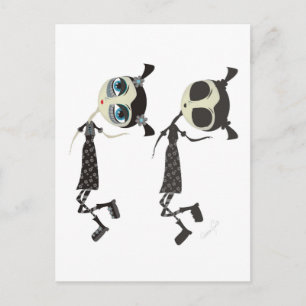 Emo Me en My Emo Shadow Briefkaart