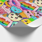 emo-meisje-kawaii-naadloos-patroon cadeaupapier (Hoek)