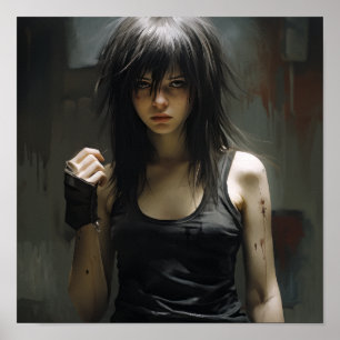 Emo Meisje Poster: Slank, lang en verbluffend Bea Poster