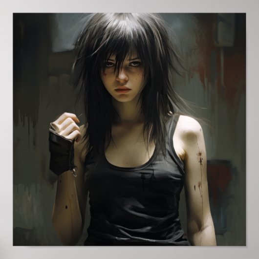 Emo Meisje Poster: Slank, lang en verbluffend Bea Poster (Voorkant)