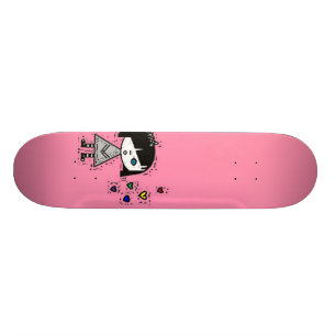 emo-meisje skateboard