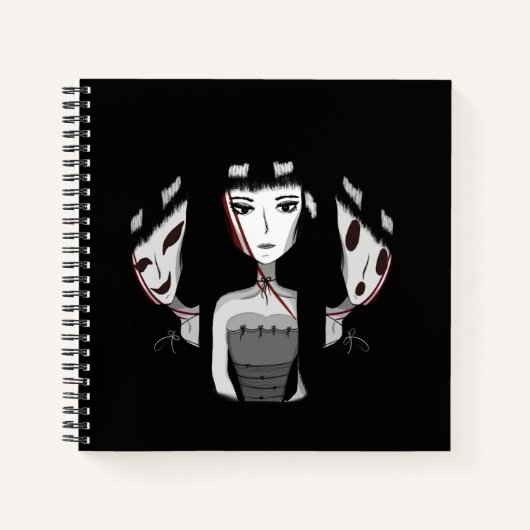 Emo Meisjes Notitieboek (Voorkant)