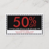 emo-modelcoupon kortingskaartje (Voorkant)