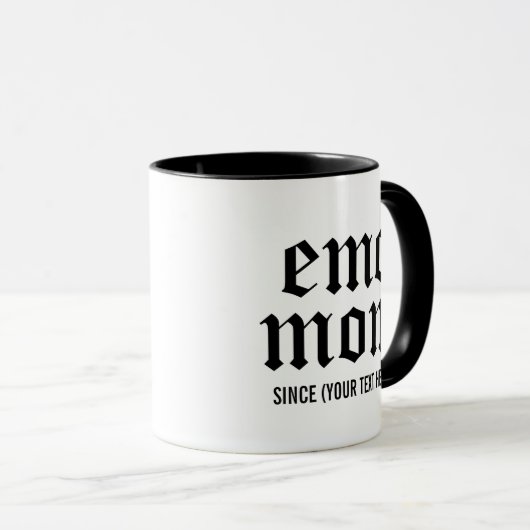 Emo Mom - Cadeau voor Elder Emo Mok (Voorkant rechts)