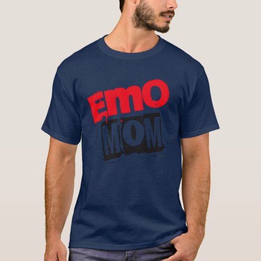 Emo Mom Design Emo Band Gen Z Millenial Design vin T-shirt (Voorkant)
