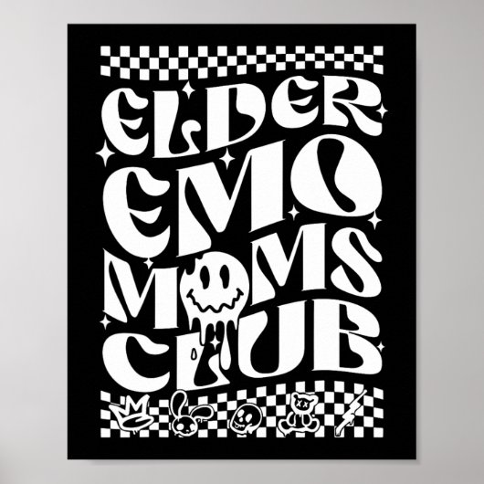 Emo Moms Club Moederdag Poster (Voorkant)