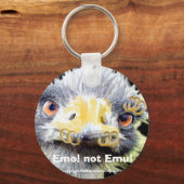 Emo, niet Emu. Sleutelhanger (Voorkant)