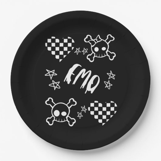 Emo-ontwerp Papieren Bordje (Voorkant)