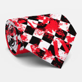 Emo Paint Splatter Stropdas (Opgerold)