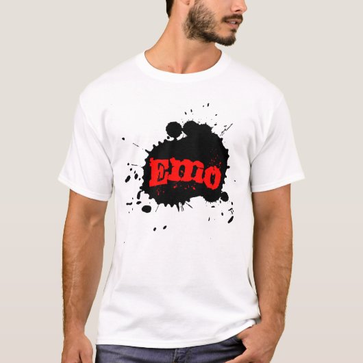 Emo Paint Splatter T-shirt (Voorkant)
