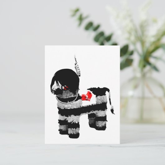 emo pinata briefkaart (Staand voorkant)