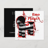 emo pinata kaart (Voorkant / Achterkant)