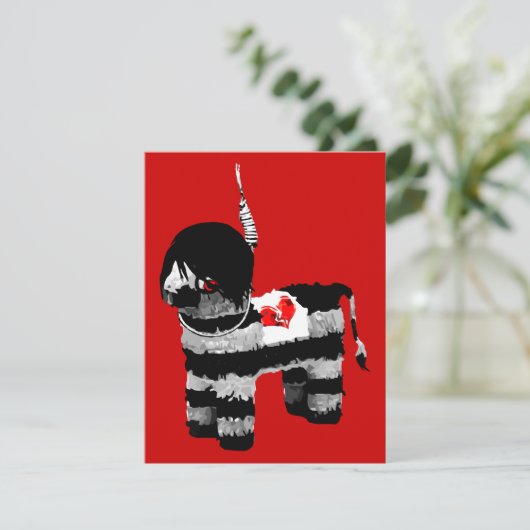 emo pinata kaart (Staand voorkant)
