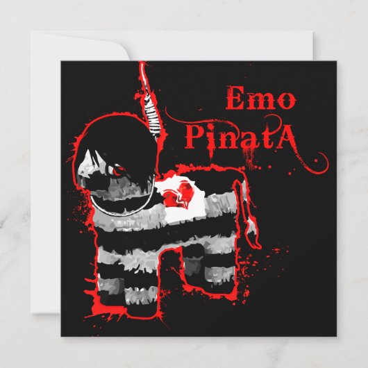 emo pinata kaart (Voorkant)