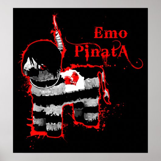 emo pinata poster (Voorkant)