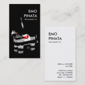 emo pinata visitekaartje (Voorkant / Achterkant)