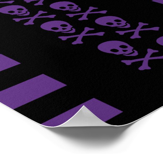 Emo Punk schedel Poster (Hoek)